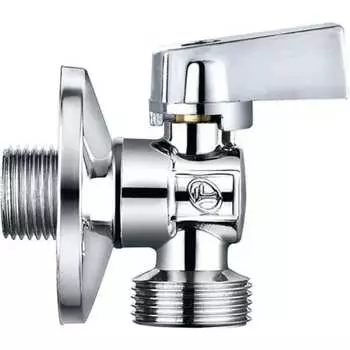 Угловой шаровой кран для подключения стиральной машины DOUBLE-LIN