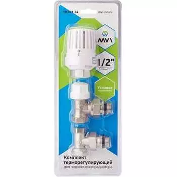 Угловой терморегулирующий комплект для радиатора MVI TR62104