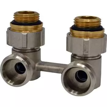 Угловой узел нижнего подключения радиатора Rvc 11740