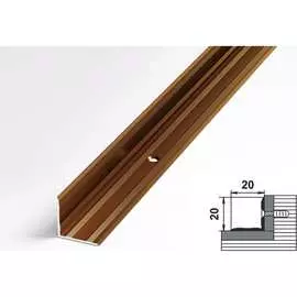 Угловой внутренний алюминиевый порог Лука