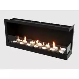 Угловой встроенный биокамин Lux Fire