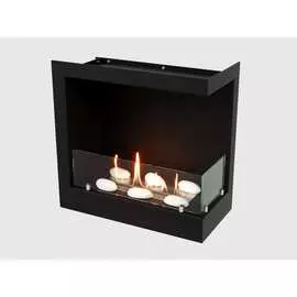 Угловой встроенный биокамин Lux Fire