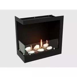 Угловой встроенный биокамин Lux Fire