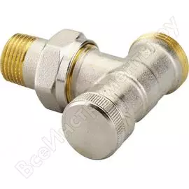 Угловой запорный клапан danfoss rlv 15 с возможностью дренажа наружная резьба 003l0363