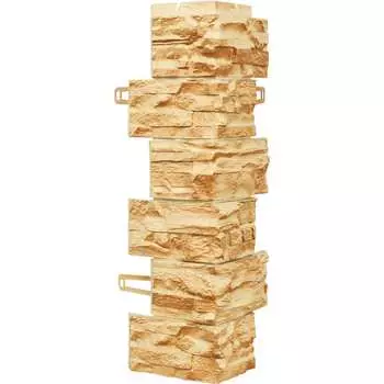 Угол наружный к фасадным панелям profBUILD ROYAL STONE коллекция ROCKY STONE БУФФАЛ 3-317-у
