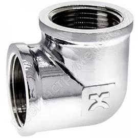 Хромированный резьбовой угольник IVANCI IVC.104090Cr.N.03