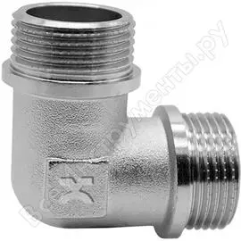 Угольник ivanci никелированный, наружная резьба 1/2" ivc.104093.n.03