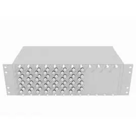 Укомплектованный многомодовый стоечный оптический кросс TopLan КРС-Top-3U-64FC/U-OM2-GY