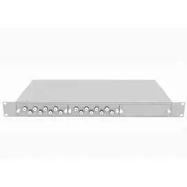 Укомплектованный многомодовый стоечный оптический кросс TopLan КРС-Top-1U-16FC/U-OM2-GY