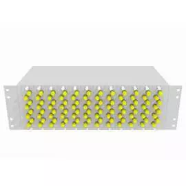 Укомплектованный многомодовый стоечный оптический кросс TopLan КРС-Top-3U-96ST/U-OM2-GY