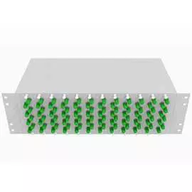 Укомплектованный одномодовый стоечный оптический кросс TopLan КРС-Top-3U-96ST/A-OS2-GY