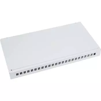 Укомплектованный оптический кросс NIKOMAX NMF-RP24LCUS2-WS-ES-1U-GY