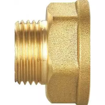 Укороченный резьбовой латунный переходник DOUBLE-LIN
