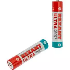 Ультра алкалиновая батарейка REXANT
