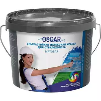 Ультрастойкая латексная краска для стеклохолста Oscar POs14