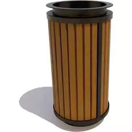 Уличная урна 7 скамеек Стрит 67058/СТРТ/9005/С_ТИК