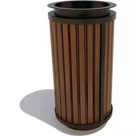 Уличная урна 7 скамеек Стрит 67058/СТРТ/9005/С_ПАЛ