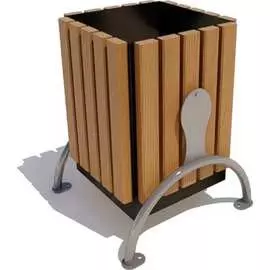 Уличная урна 7 скамеек Берлин 67055/Б_БРЛ/7779/С_ДУБ