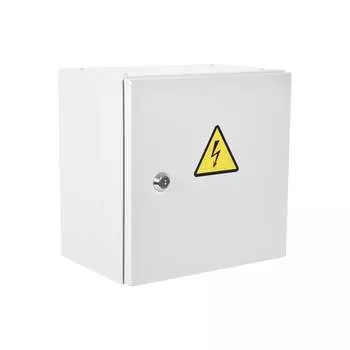 Уличный всепогодный укомплектованный настенный шкаф ЦМО ШТВ-НЭ-4.4.25-3ААА-Т2