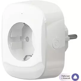 Умная розетка hiper wi-fi iot p03, wifi 2.4 ггц, 100-250 в, 16 а, 3.68 квт, белая hi-p03
