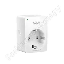 Умная розетка tp-link eu vdebt wi-fi белый tapo p100 1-pack