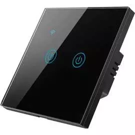 Умный двухкнопочный сенсорный выключатель Roximo SWSEN01-2B