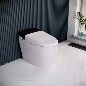 Умный напольный унитаз RGW SW-31 белый, с пультом дистанционного управления, горизонтальный выпуск 63420131-01