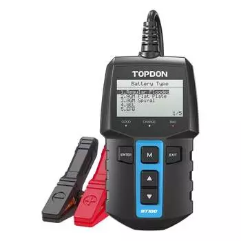 Умный тестер аккумуляторных батарей Topdon BT100W