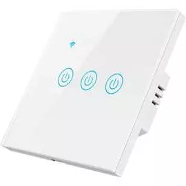 Умный трехкнопочный сенсорный выключатель Roximo SWSEN01-3W
