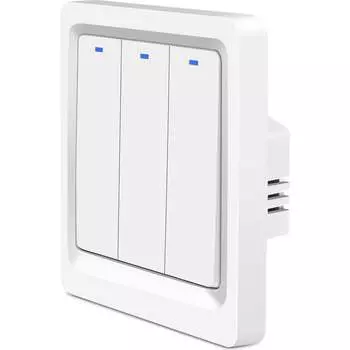 Умный трехкнопочный выключатель Roximo Zigbee SZBTN01-3
