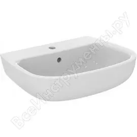 Умывальник ideal standard esedra 60 см, с отверстием под смеситель, с переливом t279801 00000064014