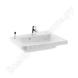Умывальник ravak 10 градусов 650 r белый, c отверстиями xjip1165000 00000040924