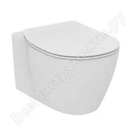 Унитаз без бачка ideal standard connect aquablade горизонт/выпуск без сиденья e039701