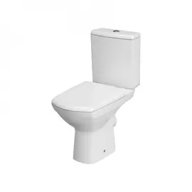 Унитаз-компакт cersanit carina безободковый, горизонтальный выпуск, 2 режима, сиденье dp, soft close, clip up 445630