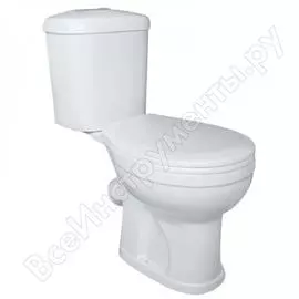 Унитаз-компакт оскольская керамика дора standart косой выпуск, 1 режим, сиденье пп ок 423246