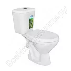 Унитаз-компакт santeri pro белый нижний подвод горизонтальный выпуск один режим полипропилен 023-3063