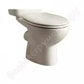 Унитаз под бачок gala elia 3/6 л, с горизонтальным выпуском и комплектом креплений 18180 71883 00000027925