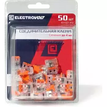 Универсальная 2-х проводная клемма ELECTROVOLT 221-412 ЦБ-00015942
