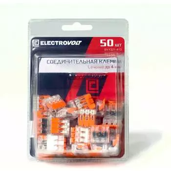 Универсальная 3-х проводная клемма ELECTROVOLT 221-413 ЦБ-00015943