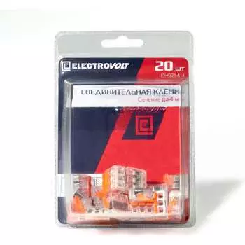 Универсальная 3-х проводная клемма ELECTROVOLT 221-413 ЦБ-00015529