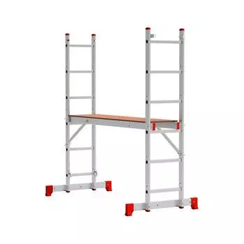 Универсальная алюминиевая лестница-помост Вихрь ЛПА 3-У 73/5/1/25