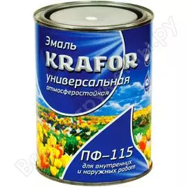 Универсальная эмаль krafor пф-115 розовая 2.7 кг 6 25995