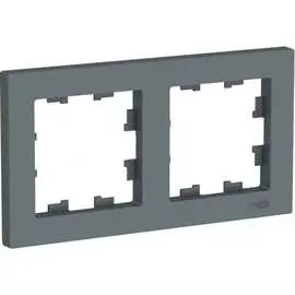 Универсальная двухпостовая рамка Systeme Electric ATLASDESIGN ATN000702