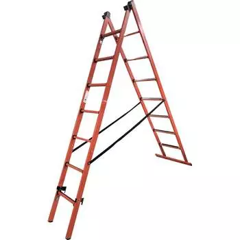 Универсальная двухсекционная диэлектрическая лестница-стремянка Диэлектрик ССД-У 2х7 Д258457