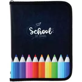 Универсальная пластиковая папка для тетрадей Calligrata Карандаши 5496020