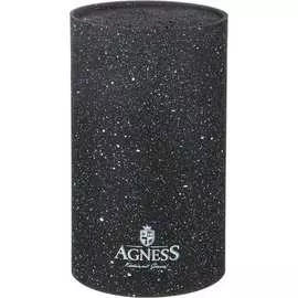 Универсальная подставка для ножей Agness BLACK MARBLE 911-688
