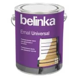 Универсальная полуматовая эмаль belinka email universal b3 0,9 л 48082502