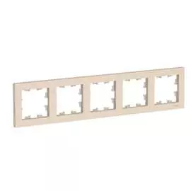 Универсальная пятиместная рамка Systeme Electric Бежевый ATN000205