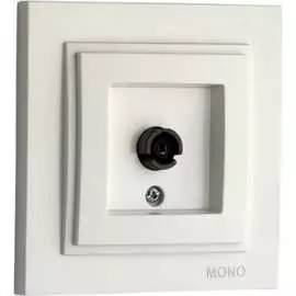 Универсальная проходная tv розетка MONO ELECTRIC