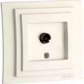 Универсальная проходная tv розетка MONO ELECTRIC